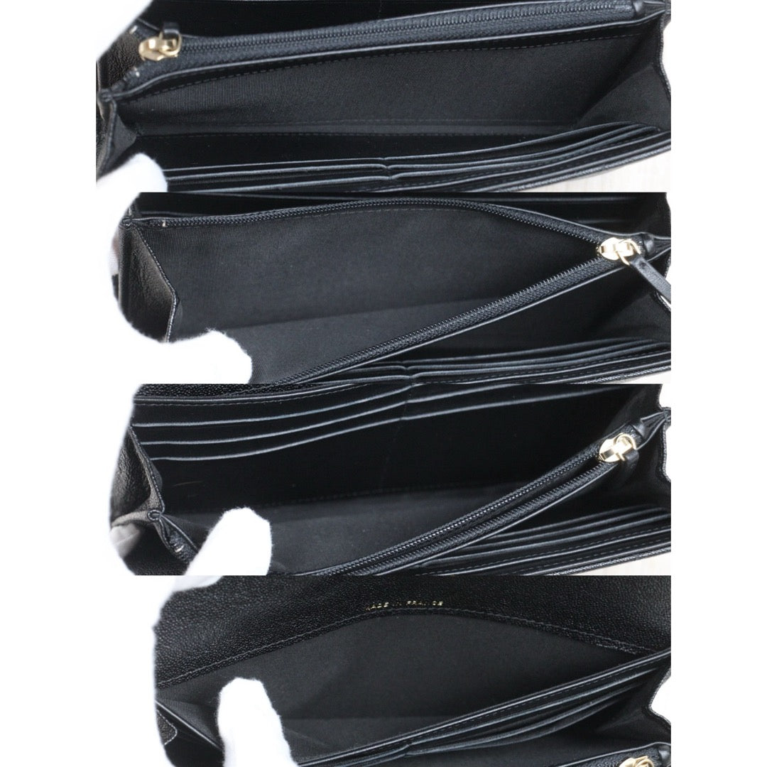 Very Good ( Rank A)｜CHANEL Leboy Caviar Skin Black Long Wallet Made In 2019Year｜25112809