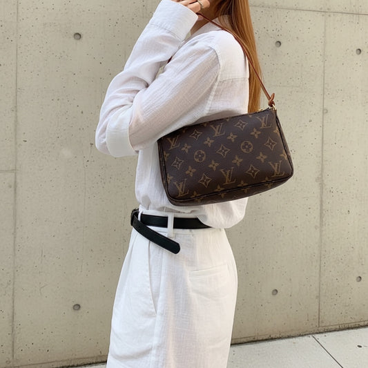 Include Entrupy Certificate of Authenticity｜Very Good ( Rank A)｜ Louis Vuitton  Monogram Pochette Accessoires ｜26061102