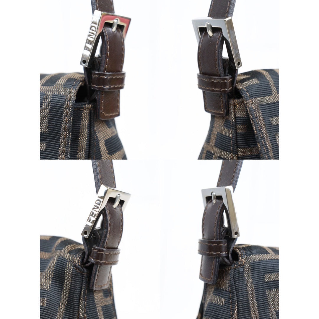 Rank A｜ FENDI Zucca Mamma Baguette Shoulder Bag ｜23113003