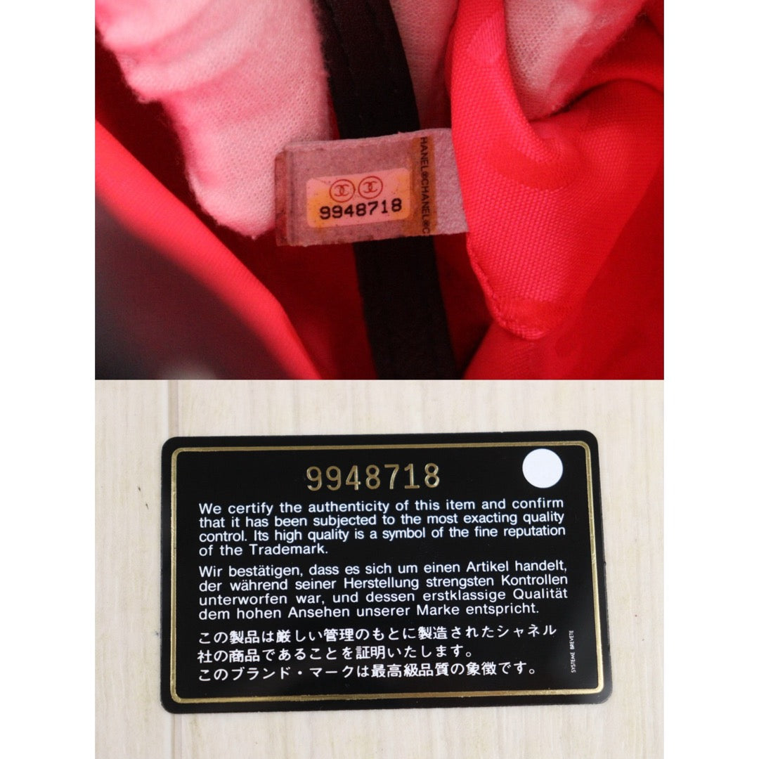 Very Good ( Rank A)｜ CHANEL Cambon Line Calf Leather So Black Tote Bag MM Made In 2004-2005Year｜25090207