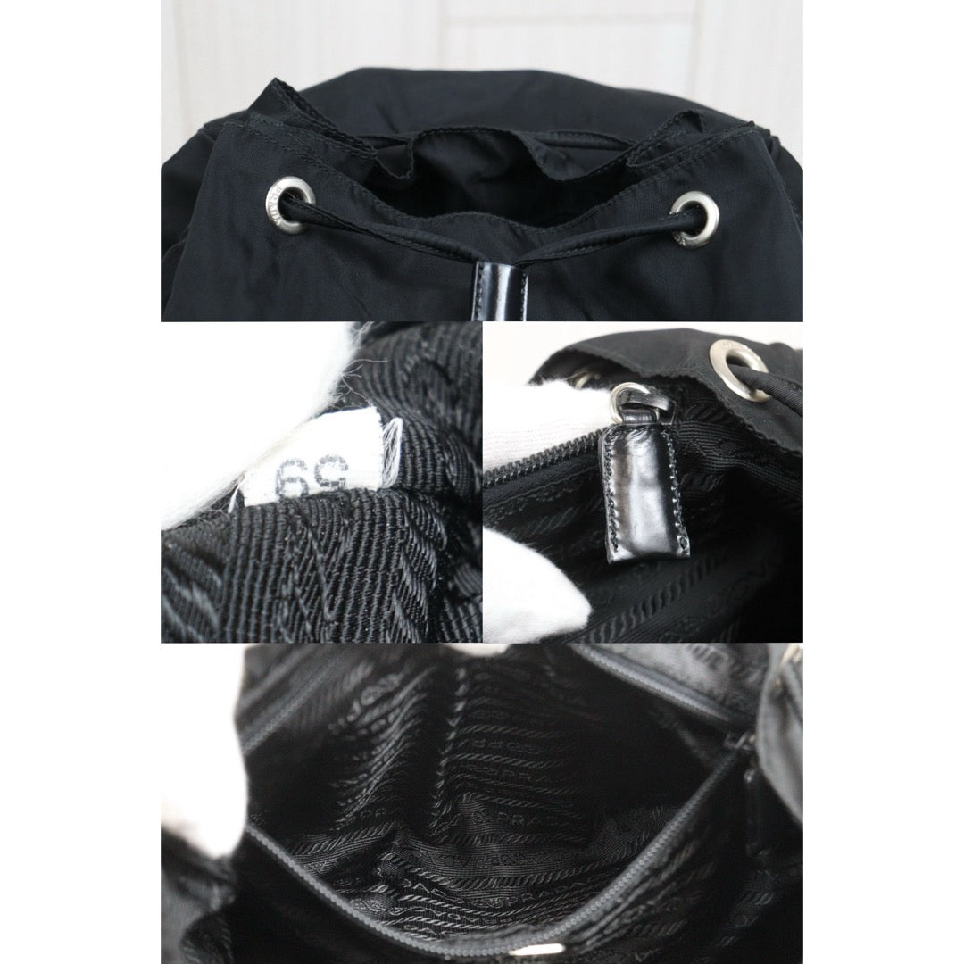 Include Entrupy Certificate of Authenticity｜Good ( Rank AB) ｜Prada  Nylon Black Backpack Medium｜26062602