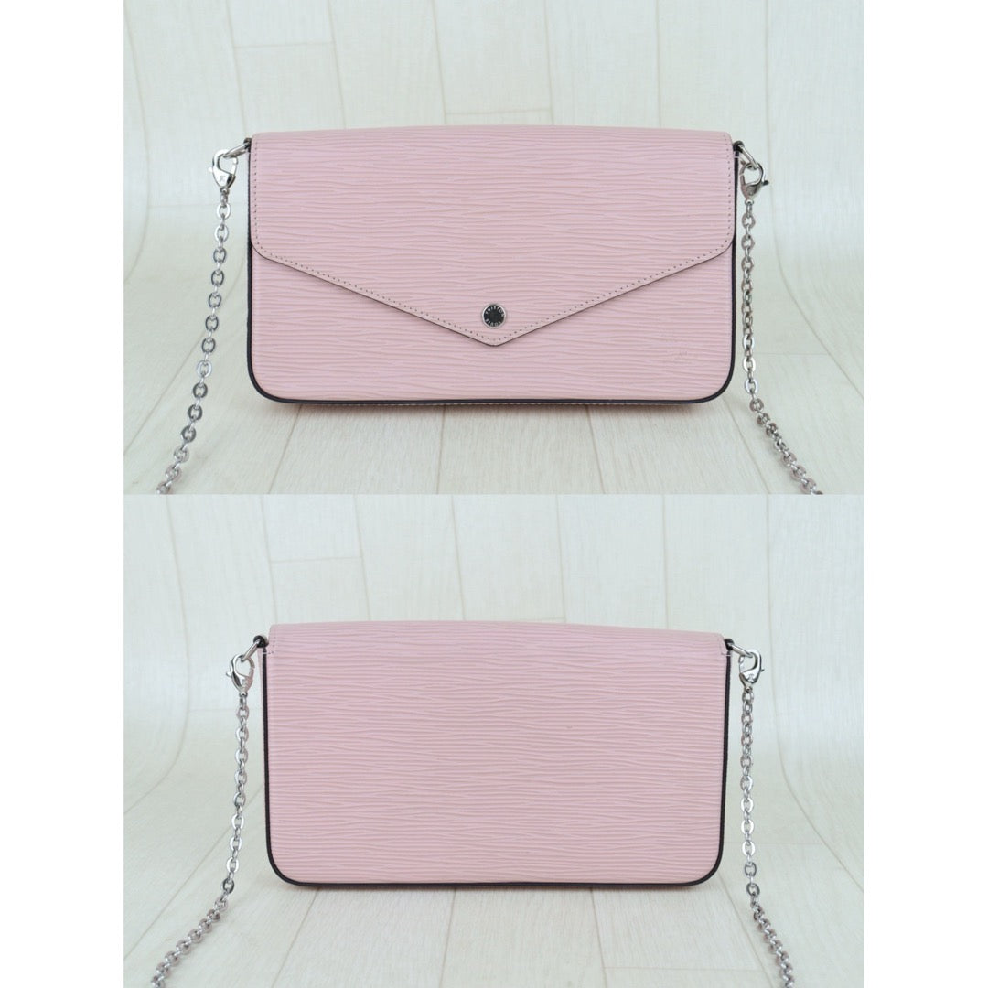 Good ( Rank AB)｜LV Epi Pochette Felicie Shoulder Bag Pink｜S25081409