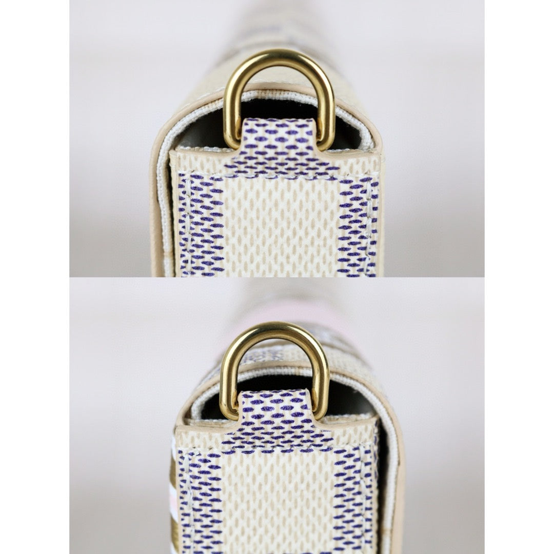 Excellent（Rank SA）｜ LV Damier Azur Nautical Pochette Felicie Shoulder Bag｜X25012704