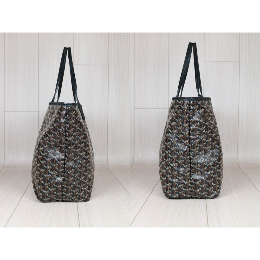 Very Good ( Rank A) ｜ Goyard Saint-Louis PM Tote Bag Black｜S24071438