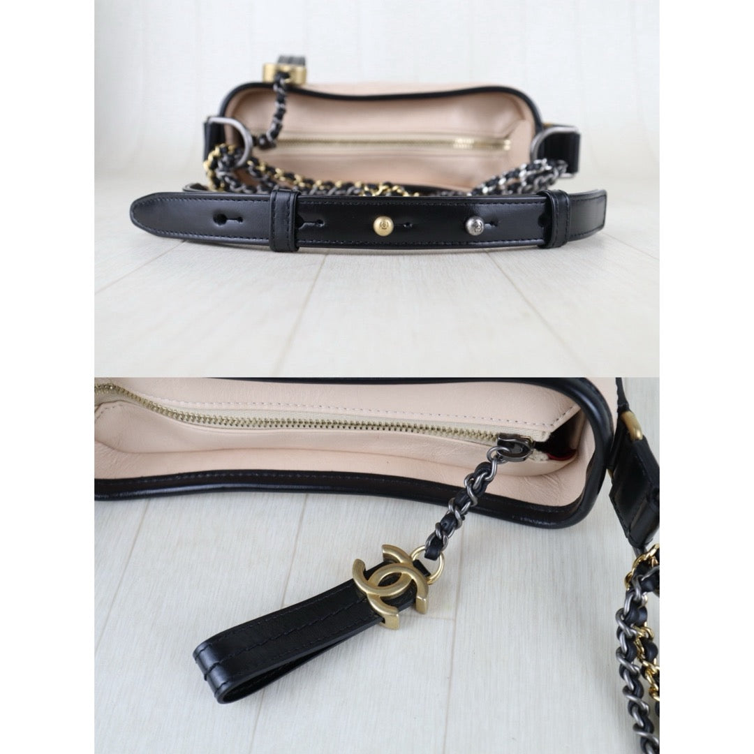 Include Entrupy Certificate of Authenticity｜Excellent（Rank SA）｜Full Set CHANEL PM Gabrielle Calf Leather Shoulder Bag Beige Made In 2018-2019Year｜S26060204