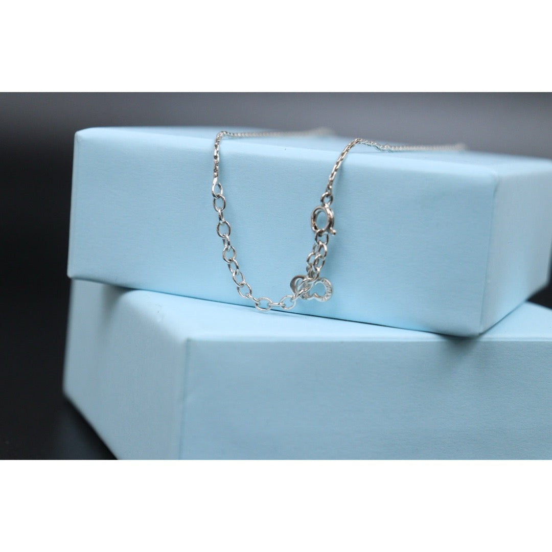 Very Good ( Rank A) ｜ Dior CD Rhinestone Necklace Silver ｜V25121115