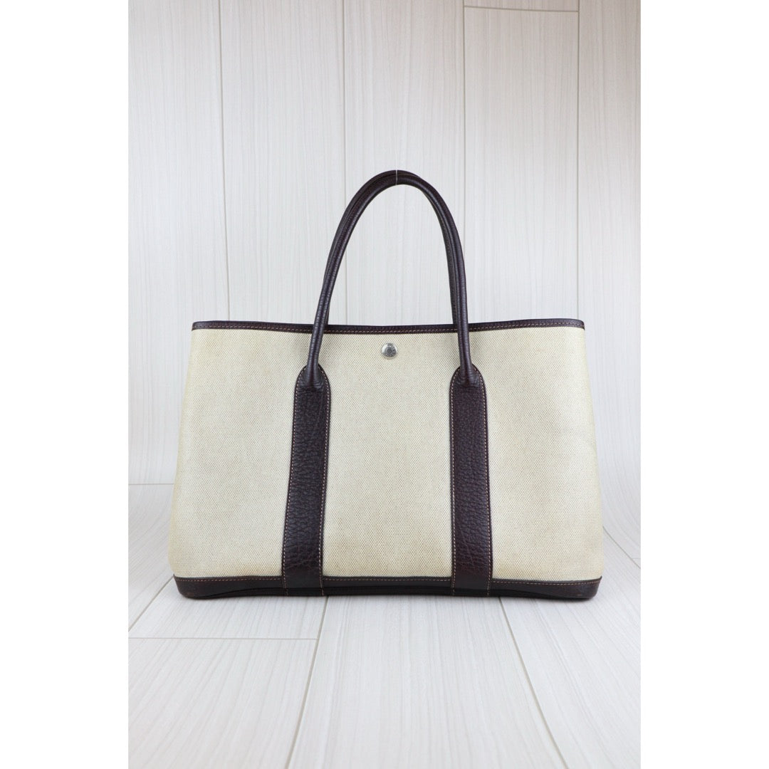 Good ( Rank AB)｜ HERMES Garden Party PM Handbag □F Stamp Made In 2002 Year｜W25070805