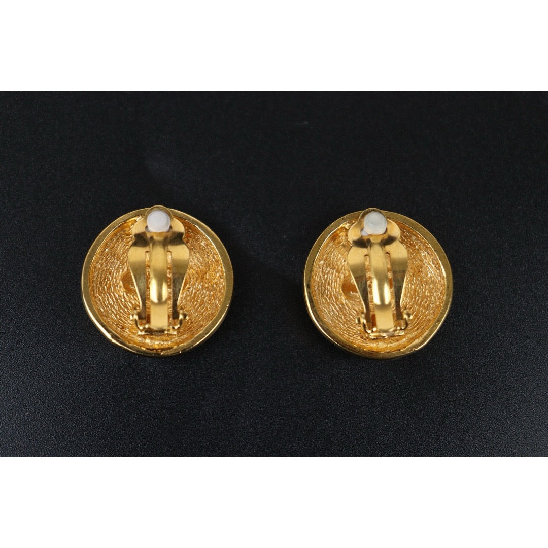 Very Good ( Rank A) ｜CHANEL Coco Mark Gold 24 Plated Earrings ｜S24112503