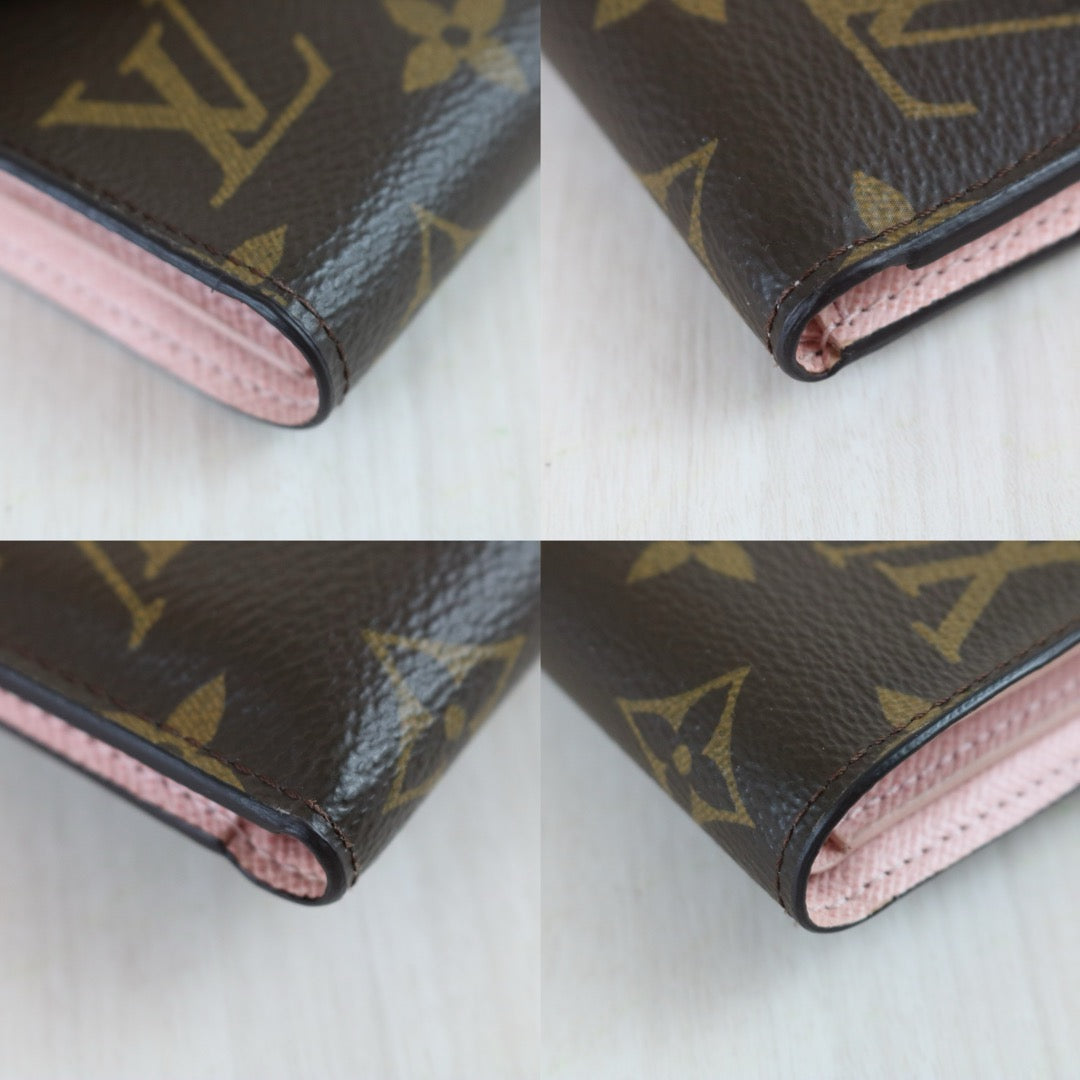 Include Entrupy Certificate of Authenticity｜Good ( Rank AB)｜ Louis Vuitton Monogram Ariane Wallet Rose Ballerine｜S26090734