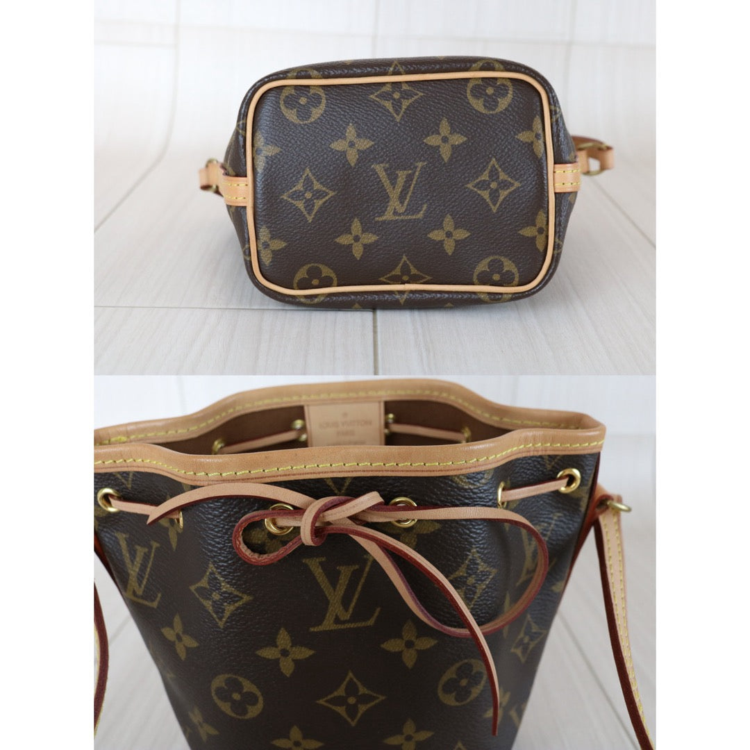 Include Entrupy Certificate of Authenticity｜Very Good ( Rank A)｜ Louis Vuitton Monogram  Nano Noe  Shoulder Bag ｜X26031203