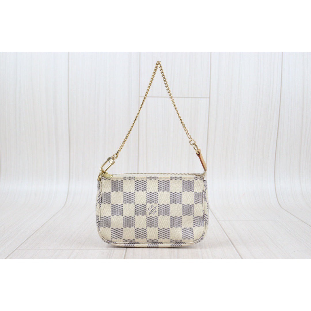 Rank AB ｜ LV Mini Pochette Accessoir White｜24011621