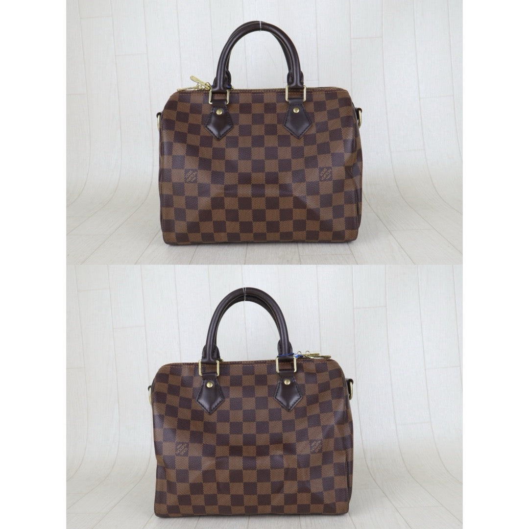 Include Entrupy Certificate of Authenticity｜Good ( Rank AB)｜ Louis Vuitton Damier Speedy 25 Hand Bag With Shoulder Strap｜S26072541