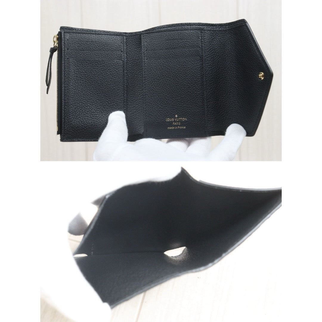 Include Entrupy Certificate of Authenticity｜Very Good ( Rank A)｜Louis Vuitton Monogram Empreinte Black Wallet IC Chips Model｜26062916