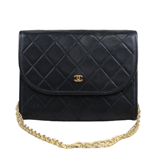 Rank A｜ CHANEL Mini Coco Mark Matrasse Lambskin Chain Shoulder Bag ｜23120804