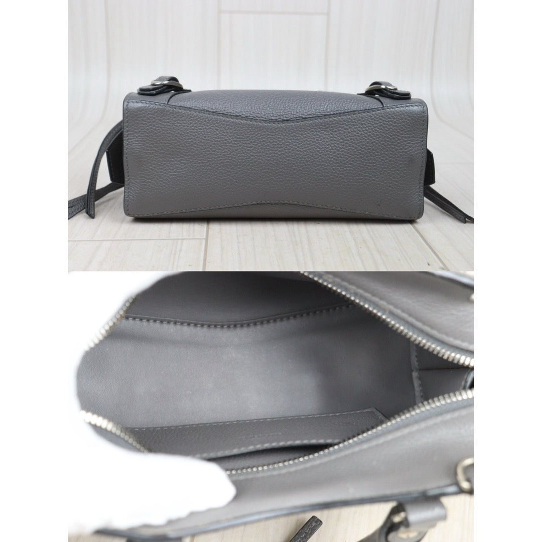Very Good ( Rank A)｜Balenciaga Calf Leather Neo Classic City Grey HandBag ｜V25091604