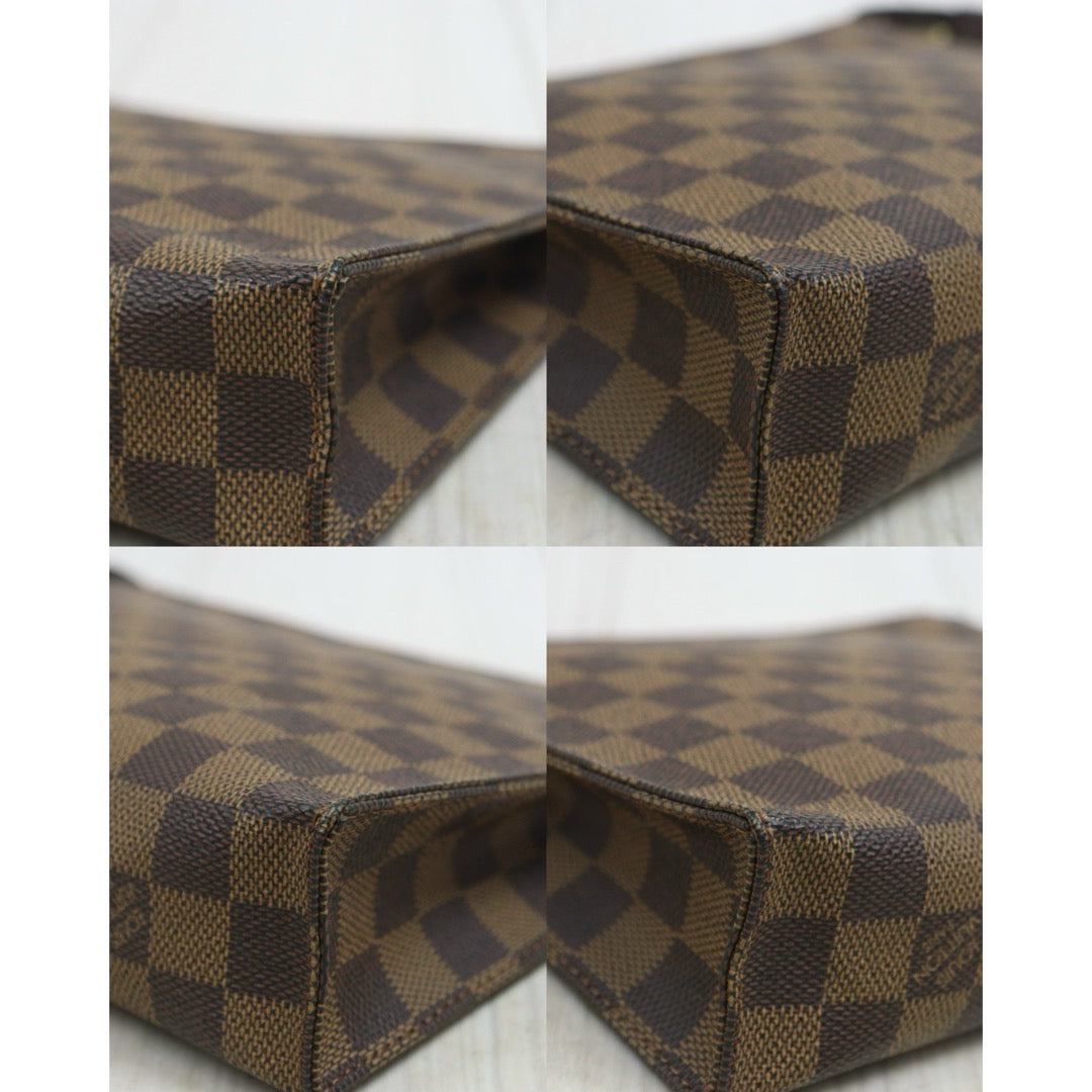 Include Entrupy Certificate of Authenticity｜Good ( Rank AB)｜ Louis Vuitton Truth Toilet 26 Damier Cosmetic Pouch Handbag｜26072401