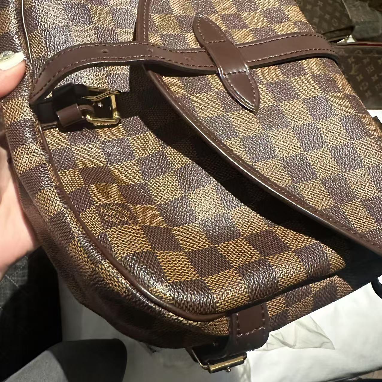 LV Damier Saumur MM Shoulder Bag
