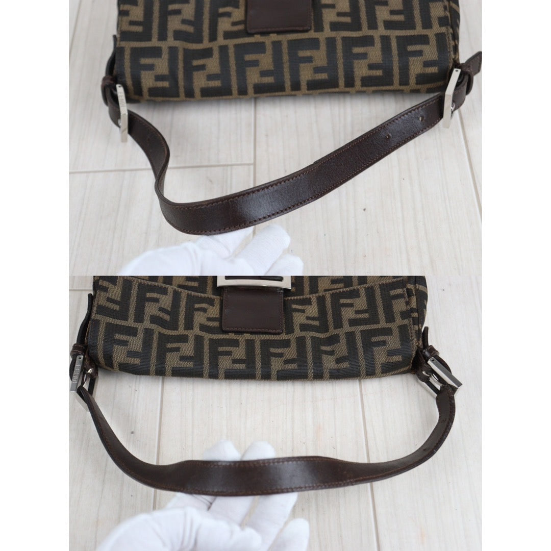 Rank AB｜ FENDI Zucca Mamma Baguette Shoulder Bag ｜23101314