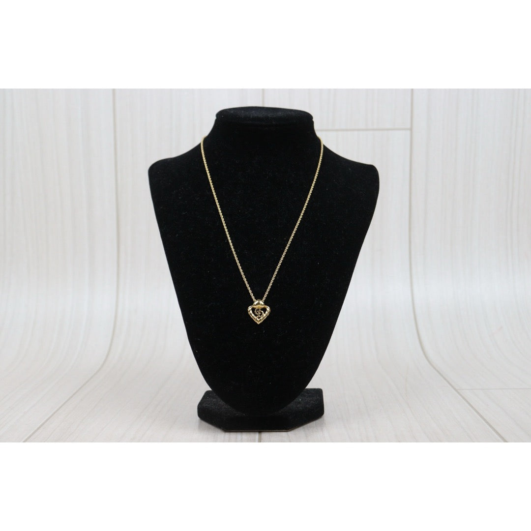 Very Good ( Rank A)｜ Dior CD Heart  Necklace Earring Set ｜V25110619