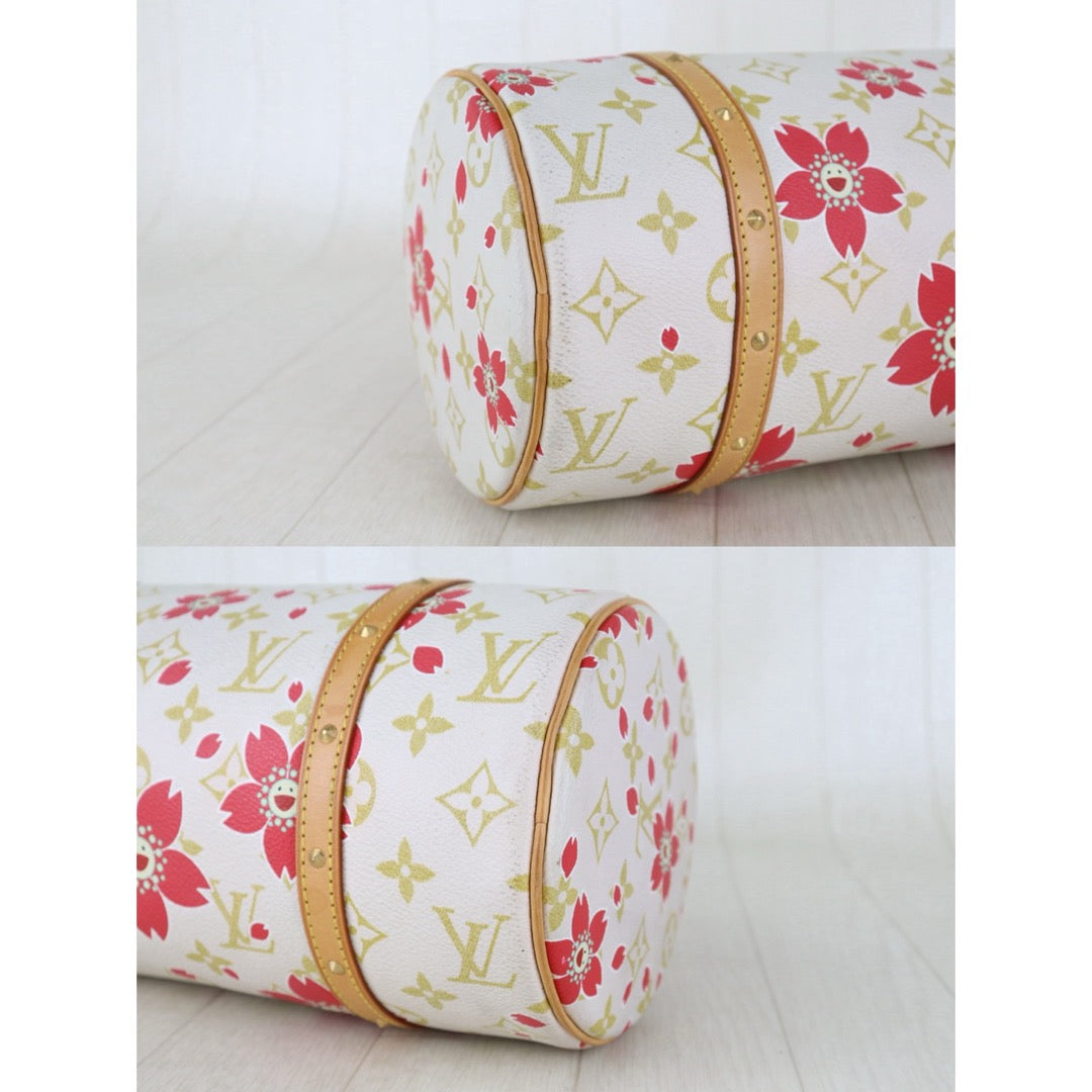Include Entrupy Certificate of Authenticity｜Good ( Rank AB)｜Louis Vuitton Takashi Murakam Monogram Cherry Blossom Papillon Hand Bag｜Z26091507
