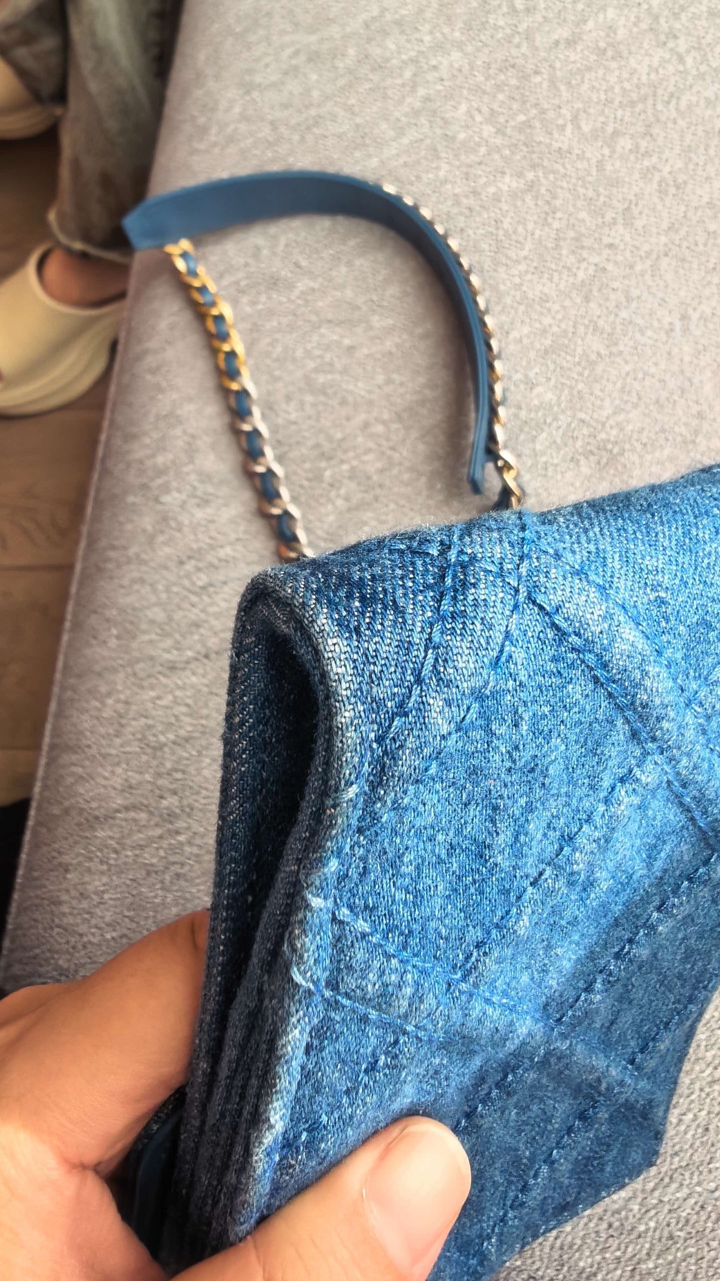 First installment 1/4｜ CHANEL Matrasse Chain Demin Blue 19Bag Shoulderbag