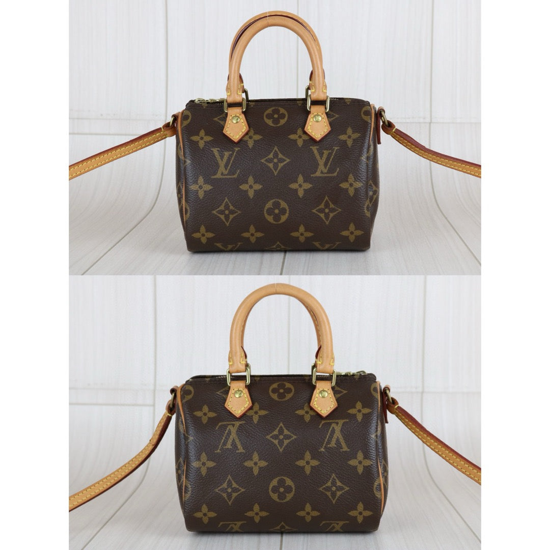 Good ( Rank AB)｜LV Monogram Nano Speedy  Shoulder Bag｜S24112605