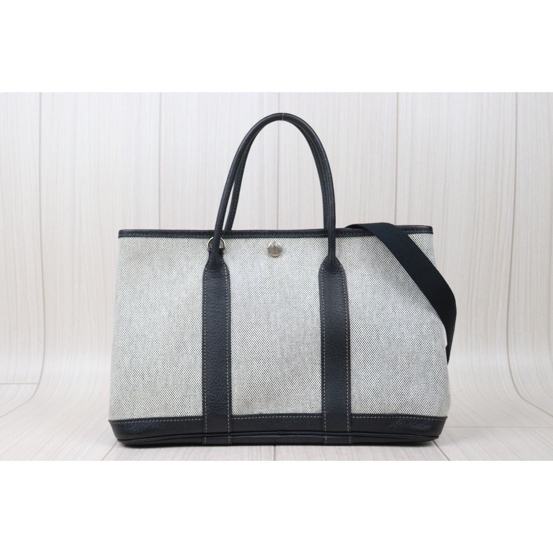 Rank A ｜ HERMES Garden Party TPM Handbag ｜Y24050631