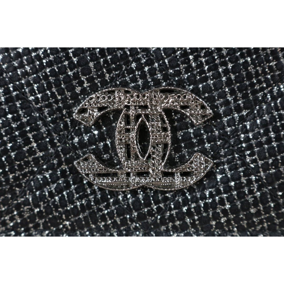 Excellent（Rank SA）｜CHANEL 2013 Earth Series Limited Edition Black Long Wallet Made In 2014 Year｜X25060309