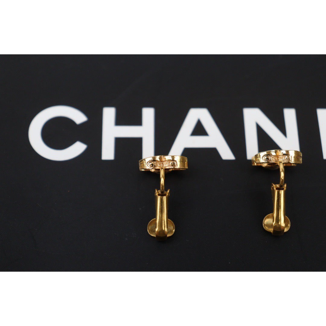 Rank A ｜CHANEL COCO Earrings 18k Gold Plated ｜24062019