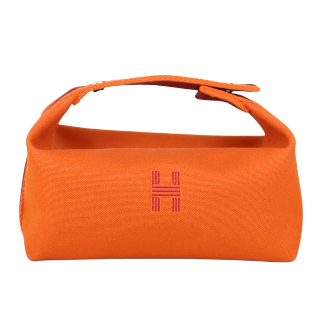Very Good ( Rank A) ｜ HERMES Bride-A-Brac Canvas Orange Handbag｜H25042205