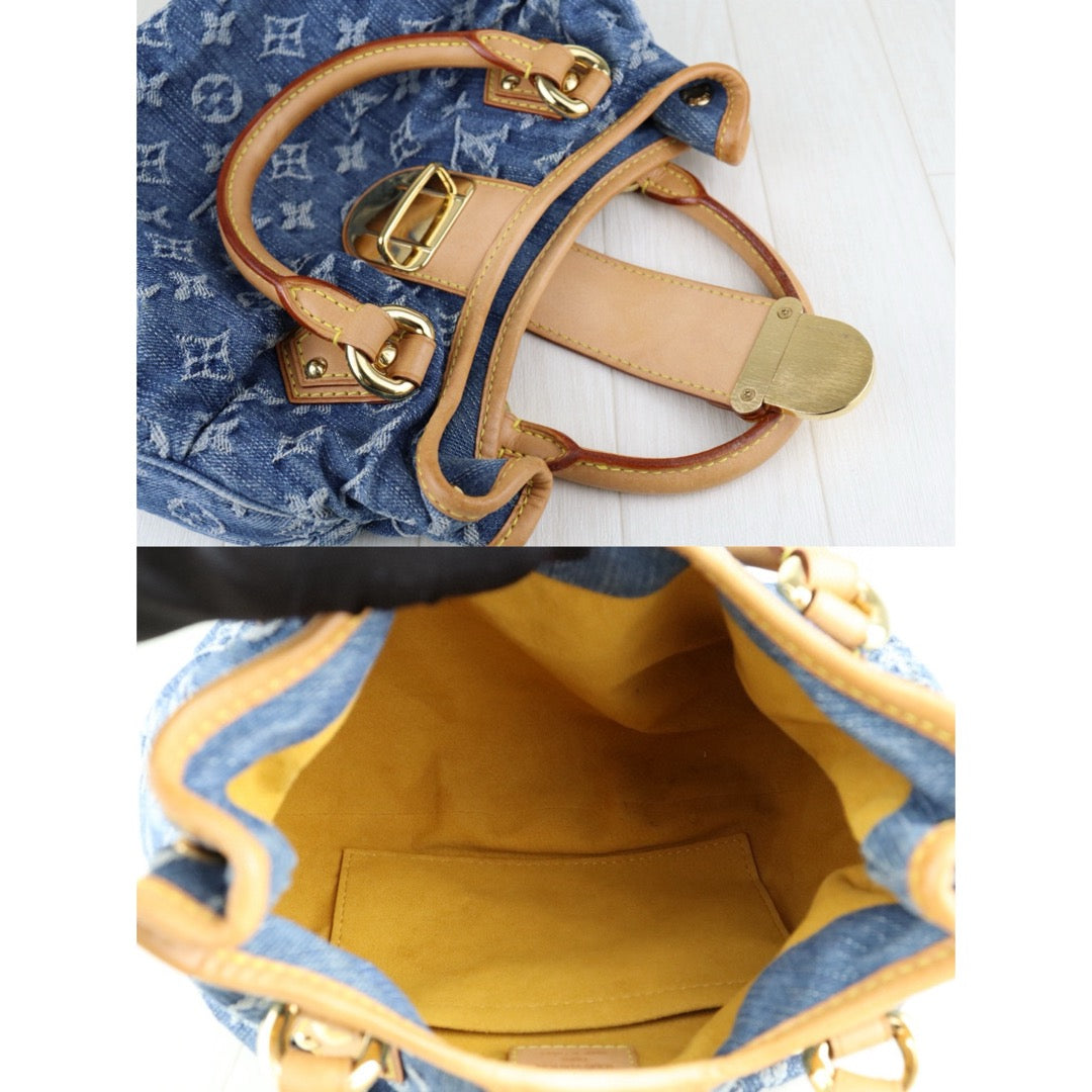 Good ( Rank AB)｜  LV Monogram Denim Pleaty Hand Bag ｜S25011503
