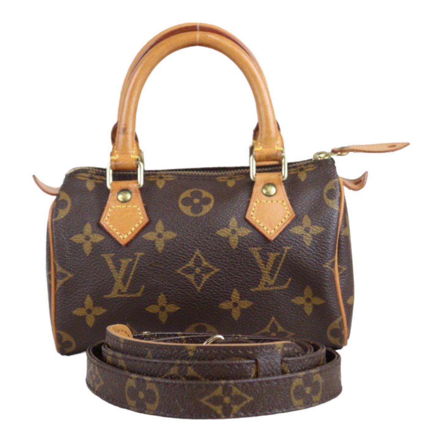 Rank AB ｜ LV Monogram Mini Speedy Handbag With Shoulderstrap ｜23101311