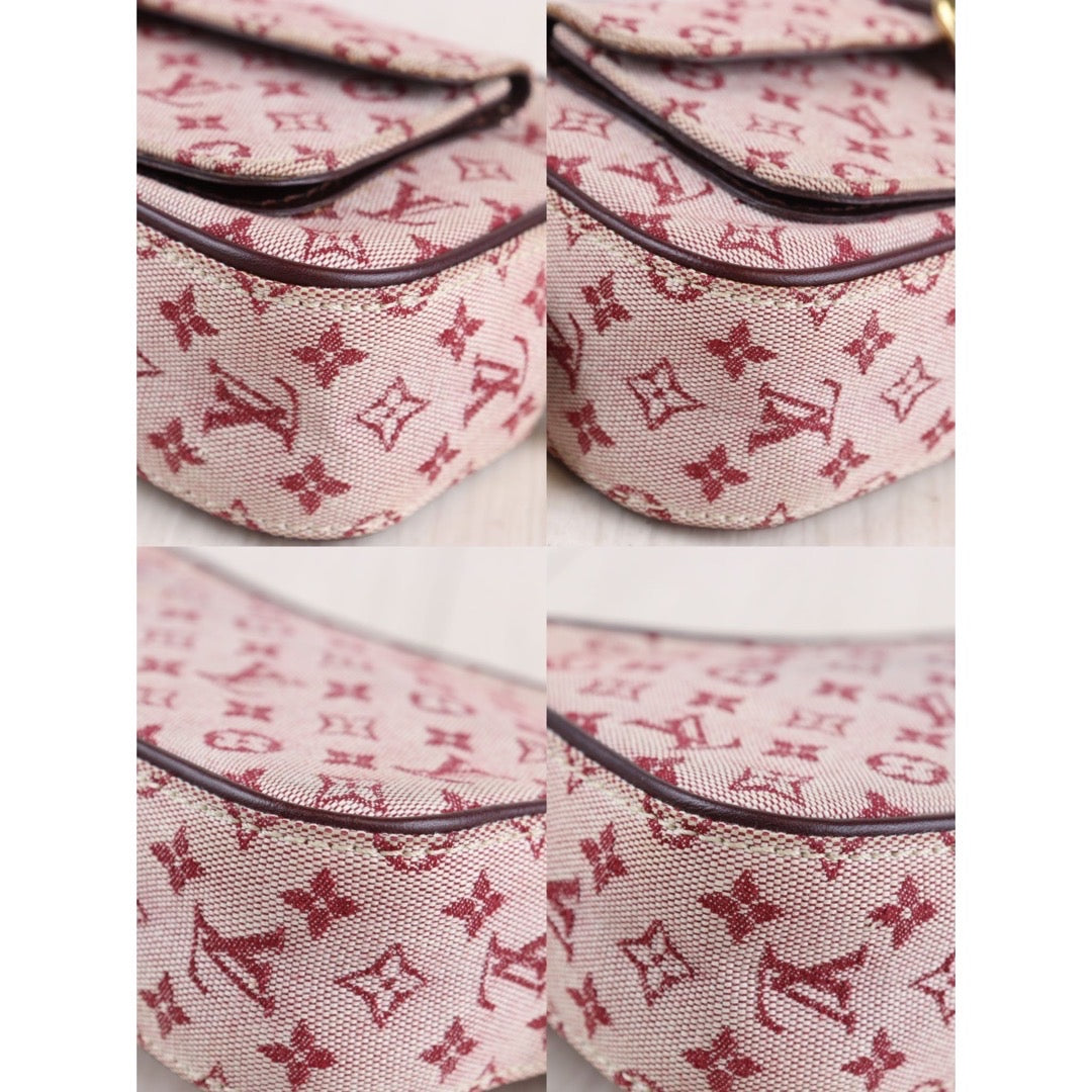 Rank AB ｜ LV Monogram Denim  Red Shoulderbag｜23072706