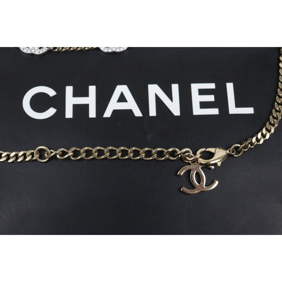 Very Good ( Rank A) ｜CHANEL COCO Mark Rhinestone Chocker Necklace｜V25060515