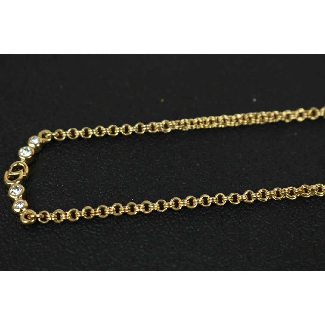 Very Good ( Rank A)  ｜ Dior Rhinestone Necklace ｜S24111801