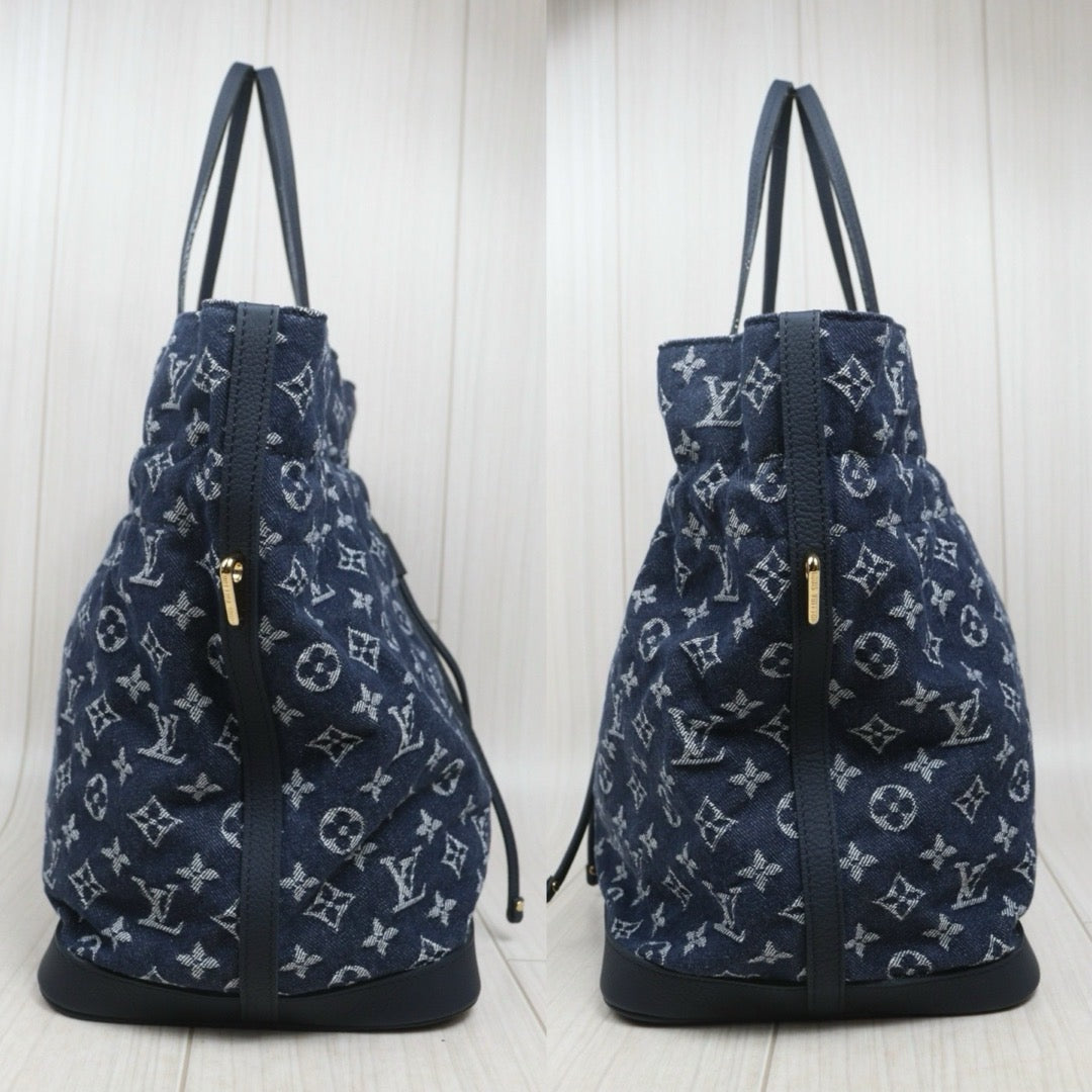 Include Entrupy Certificate of Authenticity｜Very Good ( Rank A)｜Louis Vuitton Noefull MM Monogram Denim｜26082109