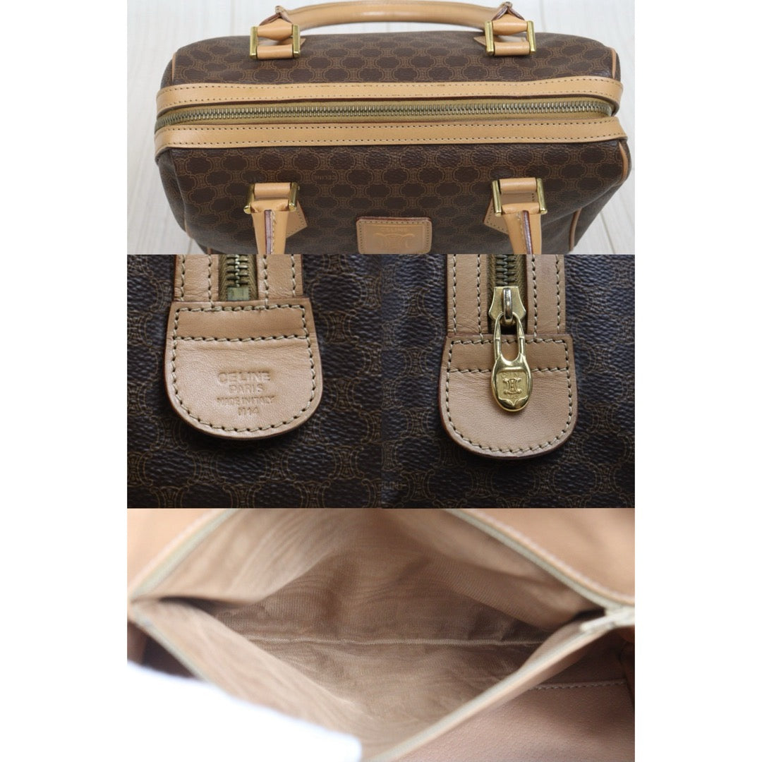 Include Entrupy Certificate of Authenticity｜Good ( Rank AB) ｜CELINE Macadam Boston Handbag Shoulder Bag  ｜26070903