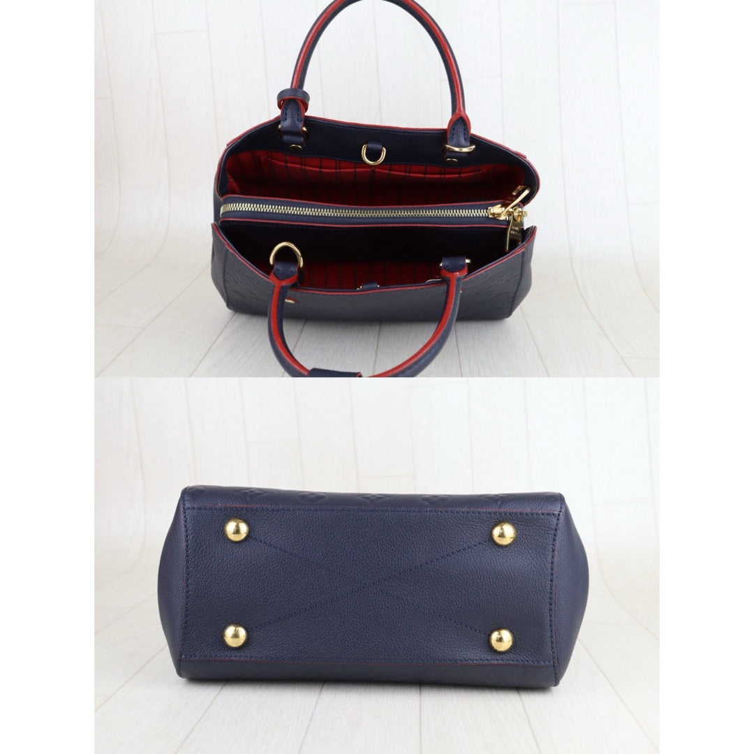 Very Good ( Rank A) ｜LV Monogram Montaigne BB Hand Bag Blue Shoulder Bag｜S25092804