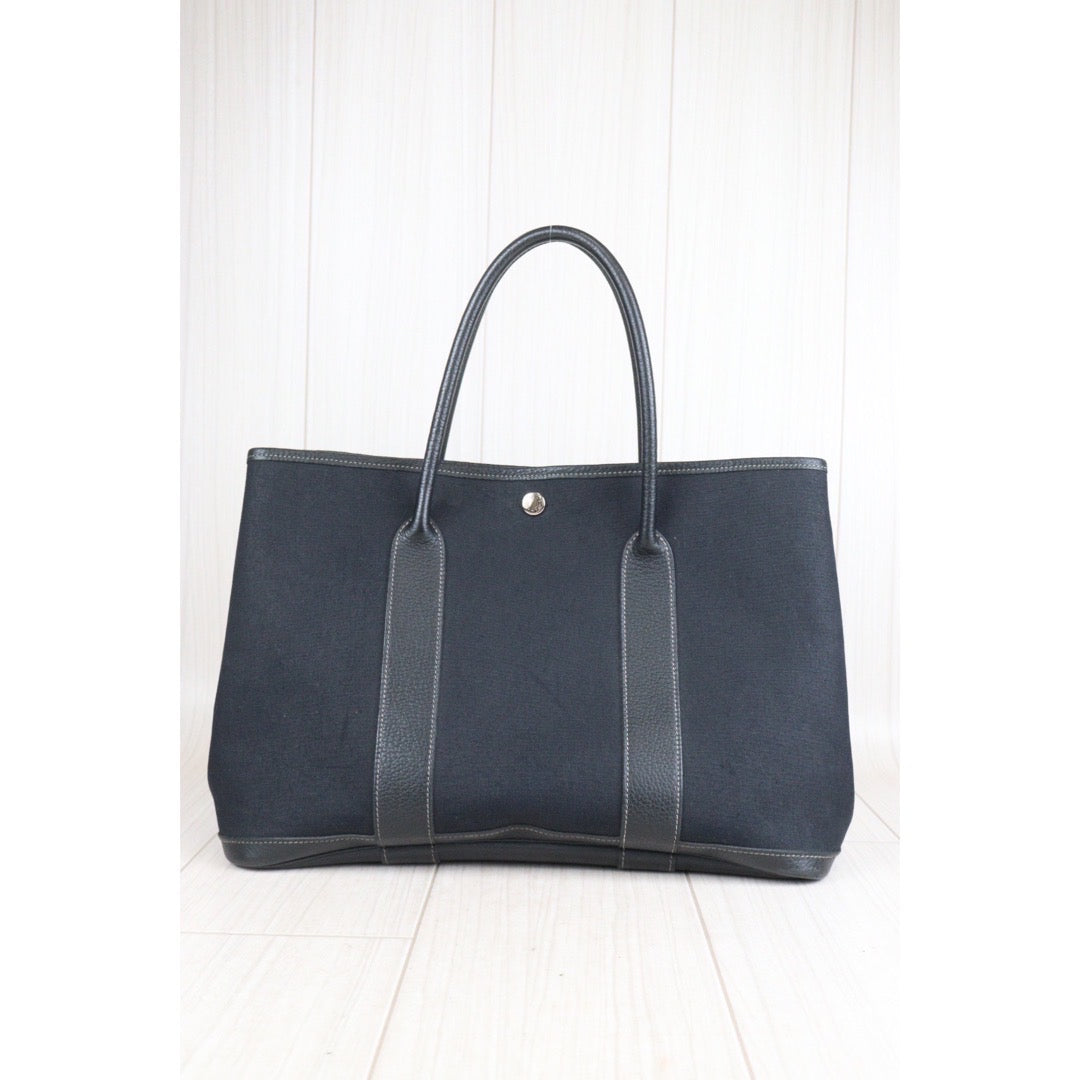 Rank AB ｜ HERMES Garden Party PM ◽︎K Stamp HandBag Black｜23101104