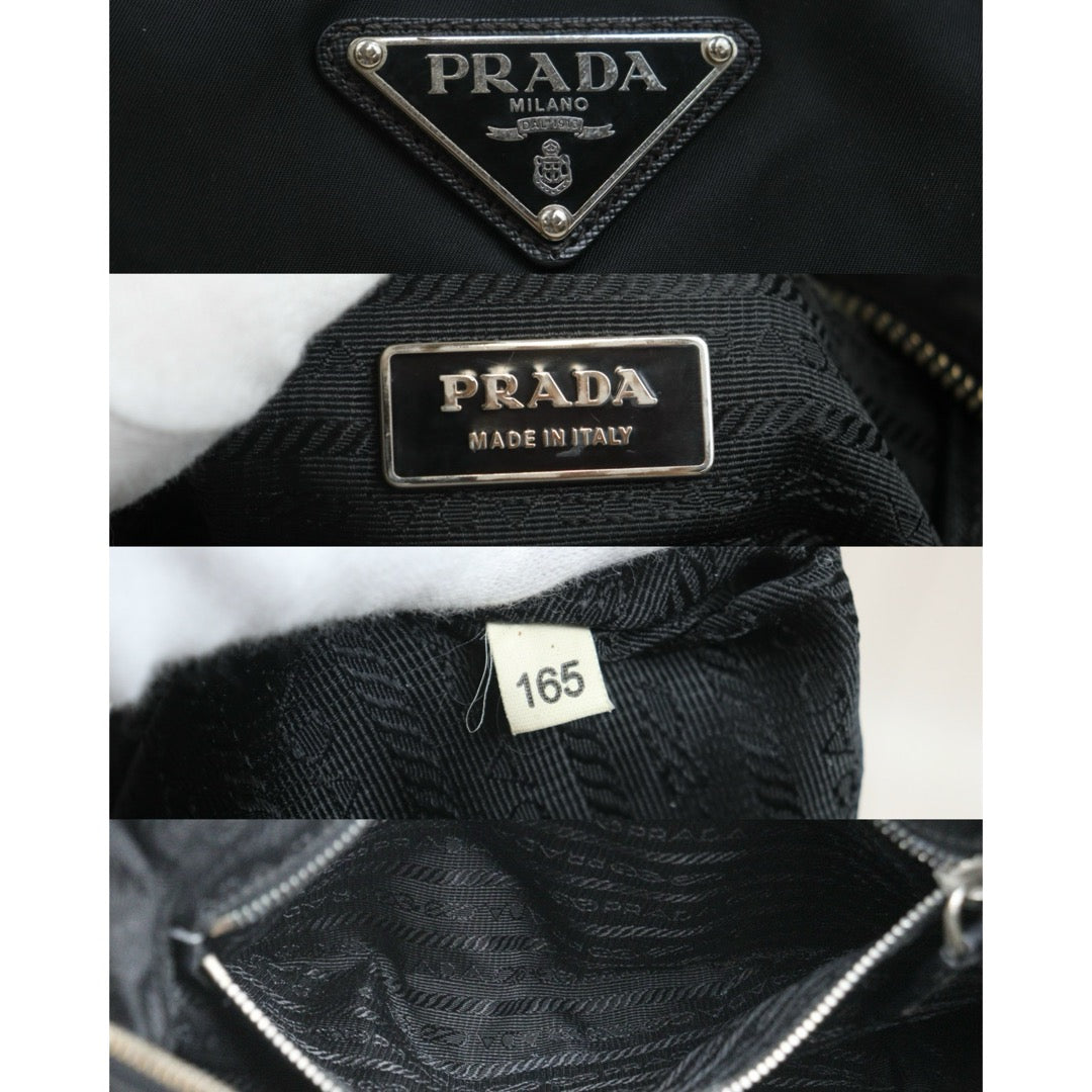 Include Entrupy Certificate of Authenticity｜Good ( Rank AB) ｜Prada  Nylon Black Large Hobo   ｜26070311