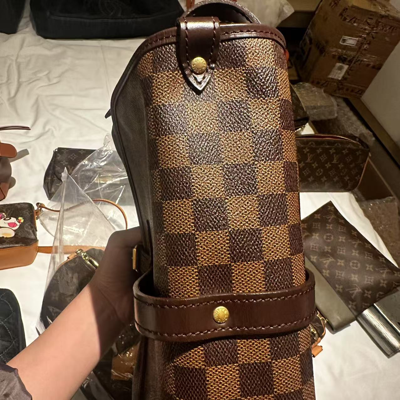 LV Damier Saumur MM Shoulder Bag