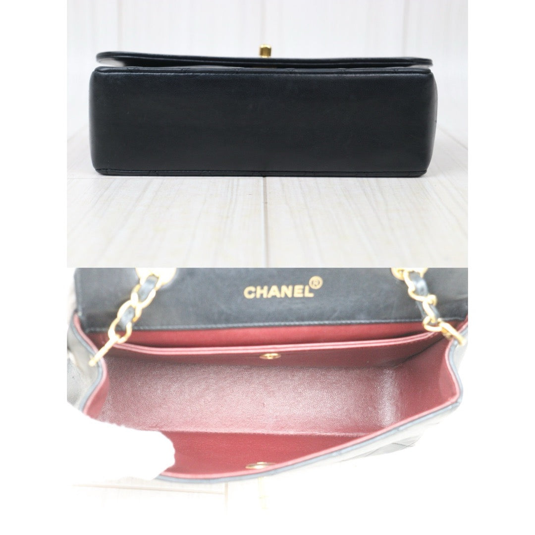 Good ( Rank AB)｜ CHANEL Matrasse Lamb Skin Chain Bag Made in 1989-1991 Year｜P24092413