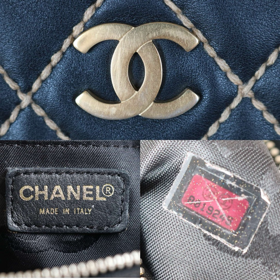 Good ( Rank AB)｜CHANEL Hobo Calf Leather Shoulder Bag  Made In 2003～2004Year｜W24090501