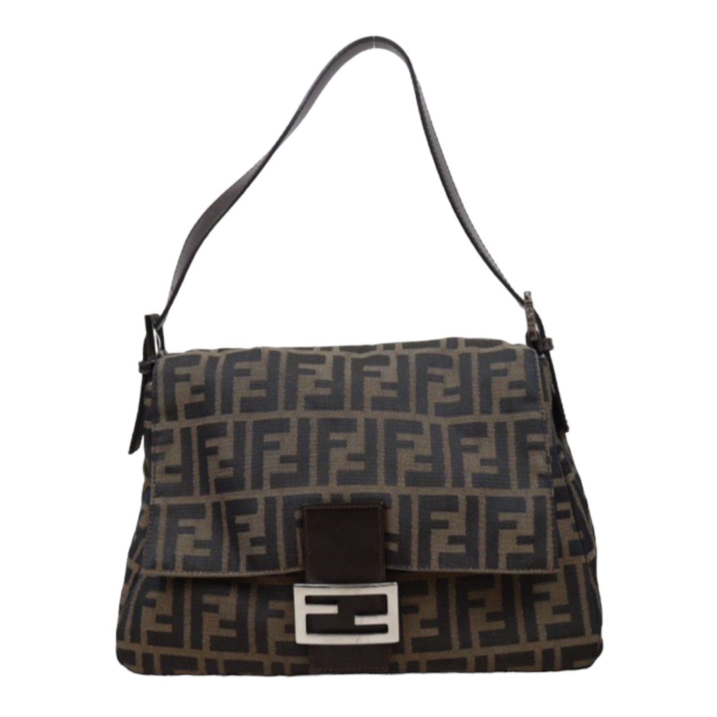 Rank A｜ FENDI Zucca Mamma Baguette Shoulder Bag ｜24041104