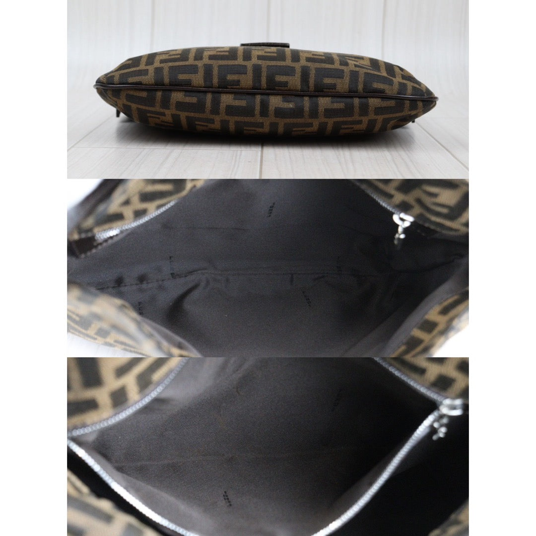 Rank A｜ FENDI Zucca Mamma Shoulder Bag ｜Q24030505