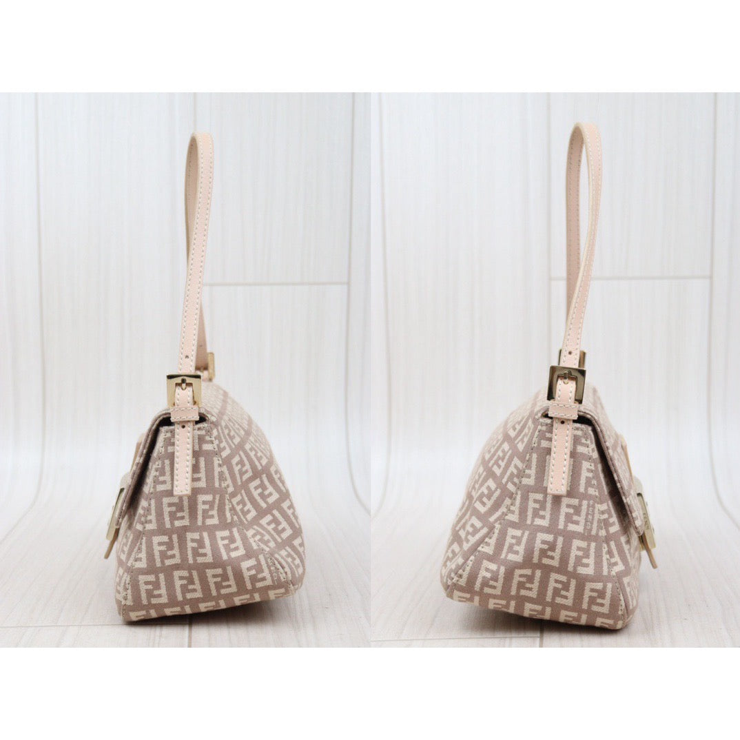 Rank A｜  FENDI Mamma Baguette Shoulder Bag Pink ｜24040815