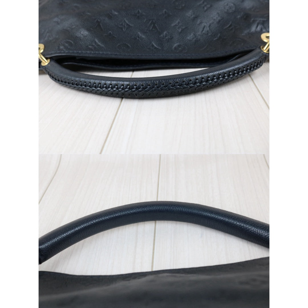 Include Entrupy Certificate of Authenticity｜Good ( Rank AB)｜Louis Vuitton Monogram Empreinte Artsy MM ShoulderBag Black｜S26051104