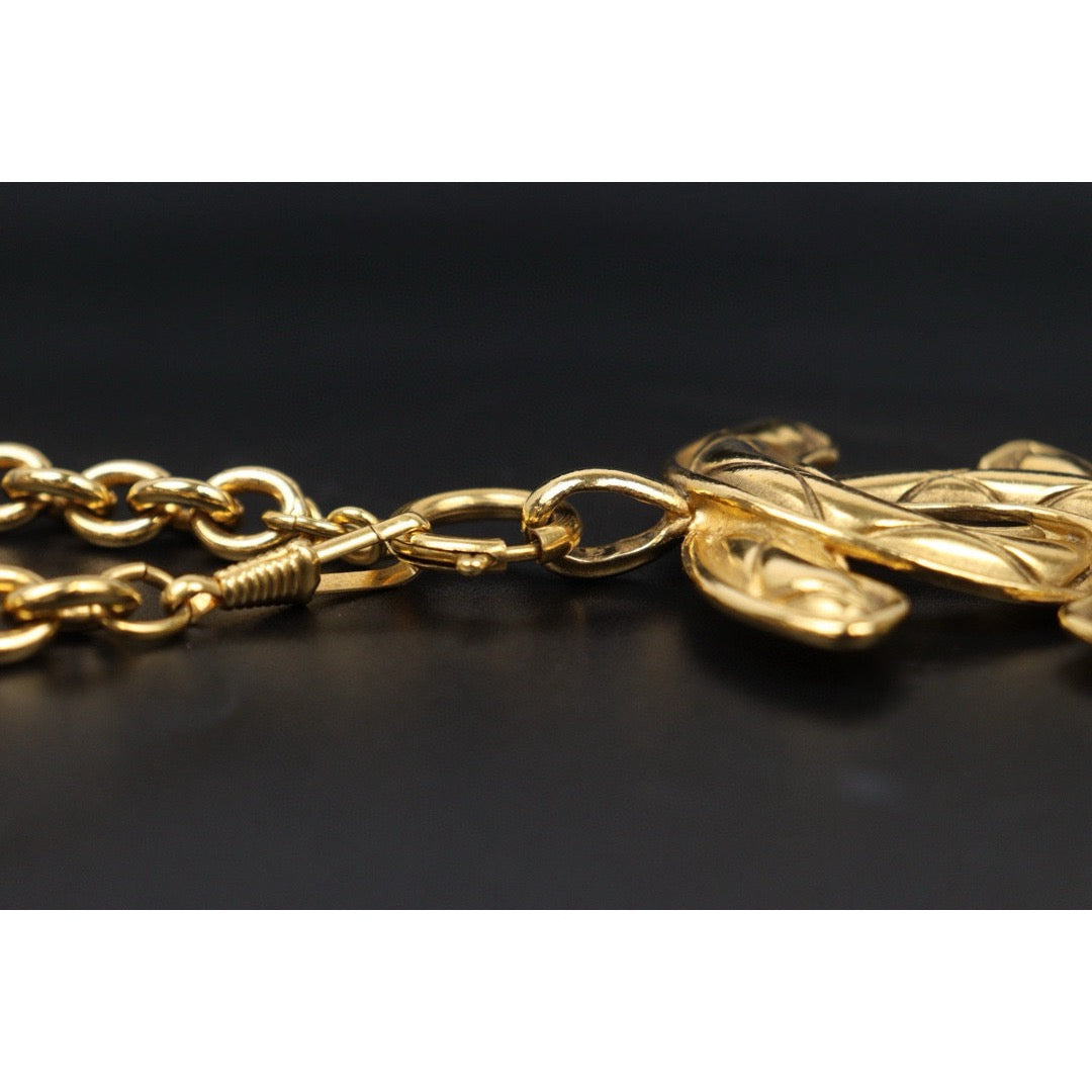 Very Good ( Rank A) ｜ CHANEL Coco Mark 24K Gold Plated Necklace｜24112104