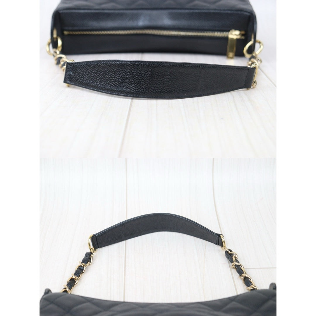 Good ( Rank AB)｜ CHANEL Half Moon Shoulder Bag Black Made In 2004-2005Year  ｜V24090519