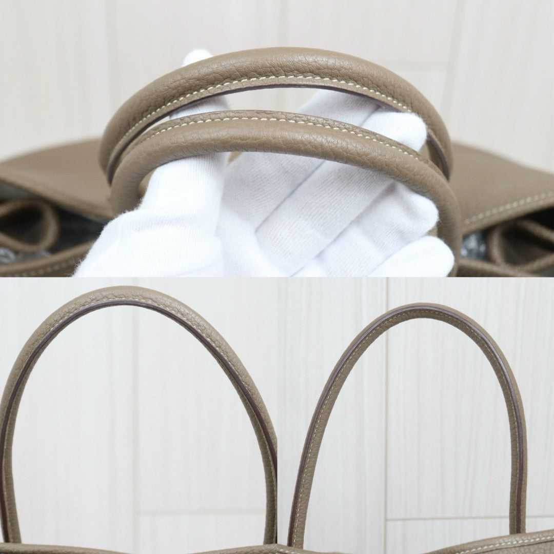 Include Entrupy Certificate of Authenticity｜Good ( Rank AB)｜ HERMES Garden Party PM Negonda Leather Etope Handbag X Stamp Made in 2016Year ｜W26052203